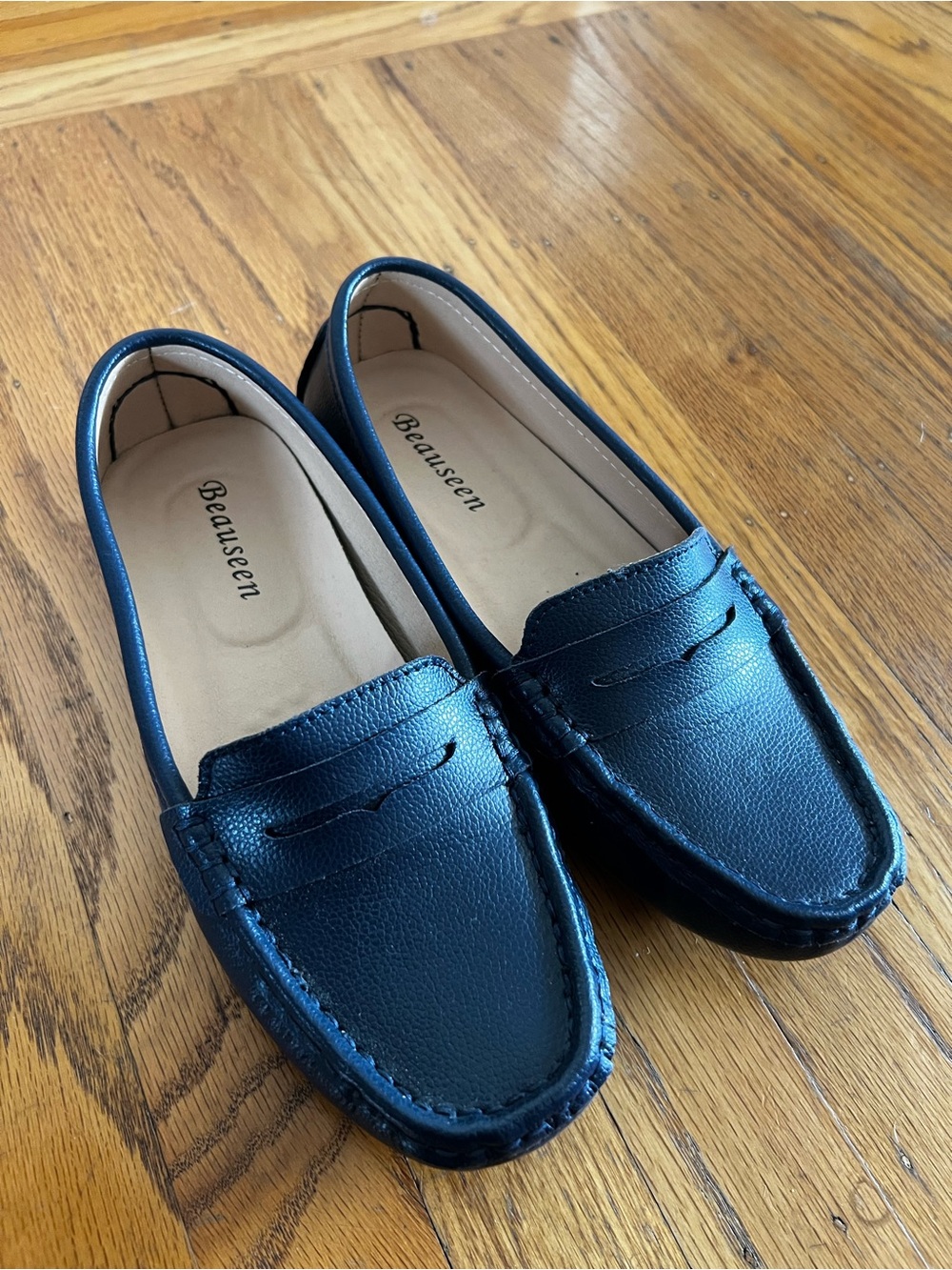 Dark Blue Penny Loafers